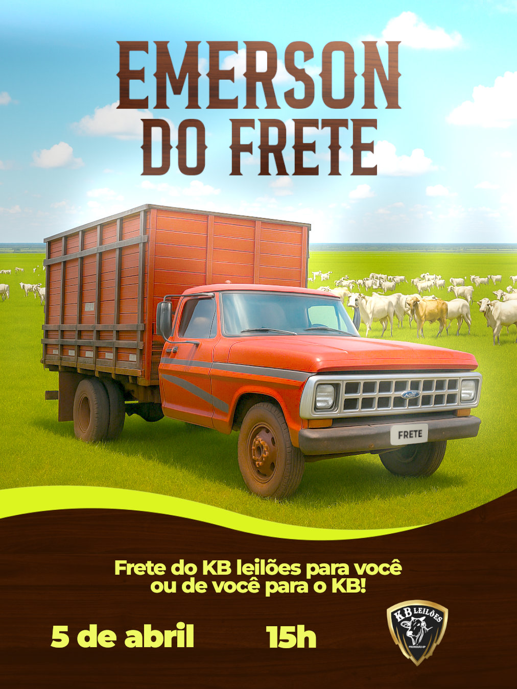Flyer leilão
