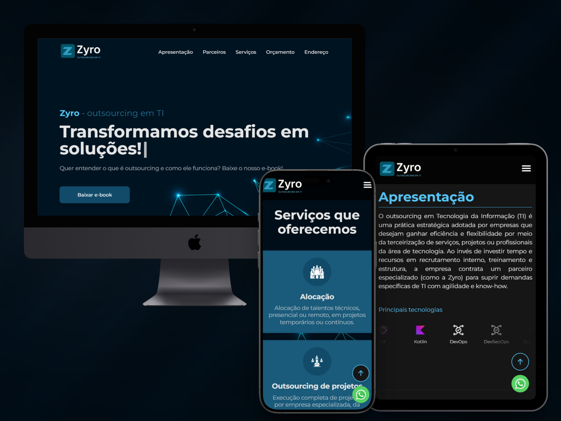 Landing Page - Zyro Outsourcing
